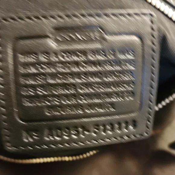 Coach Black and Gray Hobo Bag with Monogram Pattern - Picture 7 of 9